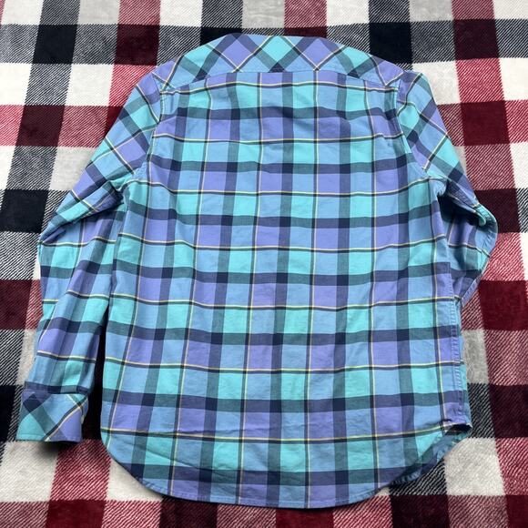 Chubbies Shirt Mens M Blue Flannel Plaid Button Down Long Sleeve - Picture 7 of 10